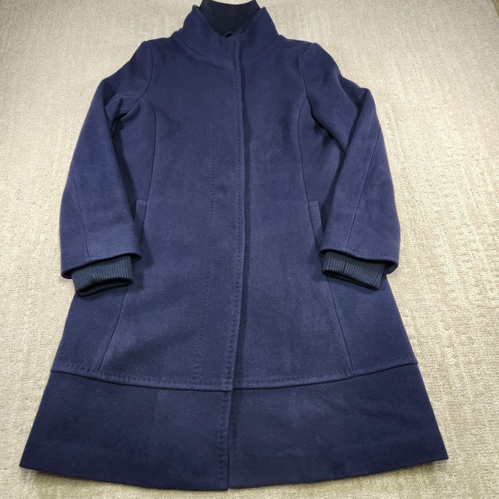 Banana Republic Jacket Women XS Italian Melton Wool Stadium Coat Mario Bellucci